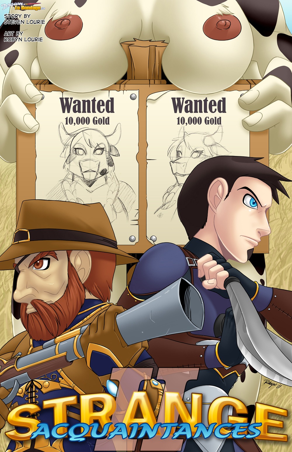 1girls 2boys ackanime blizzard_entertainment chapter_2 comic comic_cover drawn_to_bondage english_text female male no_sex rule34 strange_acquaintances tagme tauren text wanted_poster world_of_warcraft