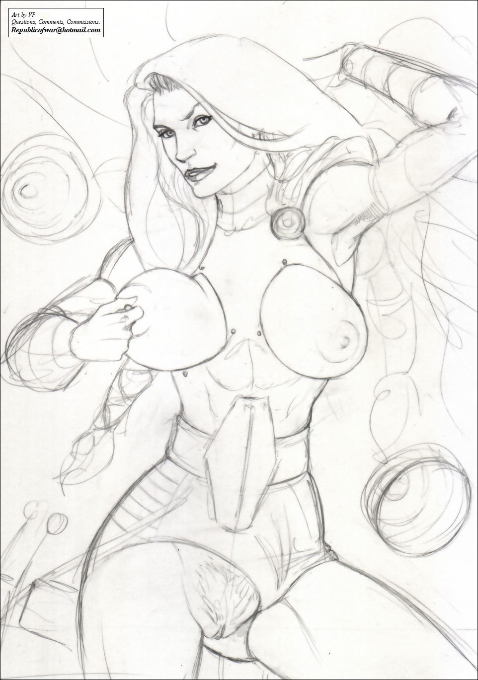 1girls braid defenders female marvel marvel_comics rule34 solo thor_(series) valkyrie valkyrie_(marvel) vp