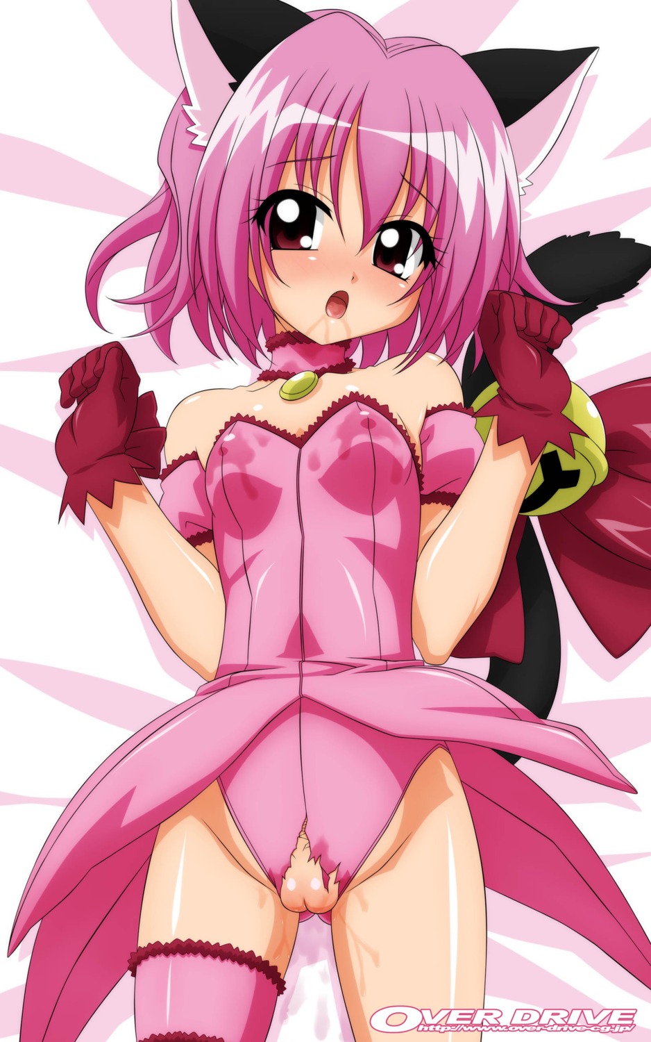 animal_ears animal_humanoid asking_for_it bed blush cat_ears cat_tail choker erect_nipples female garter ichigo_momomiya leotard looking_at_viewer magical_girl mew_ichigo nekomimi nipples nipples_visible_through_clothing open_mouth pussy pussy_juice rule34 saliva short_hair solo tail teenager tokyo_mew_mew torn_clothes uncensored wave_ride wet wet_pussy young
