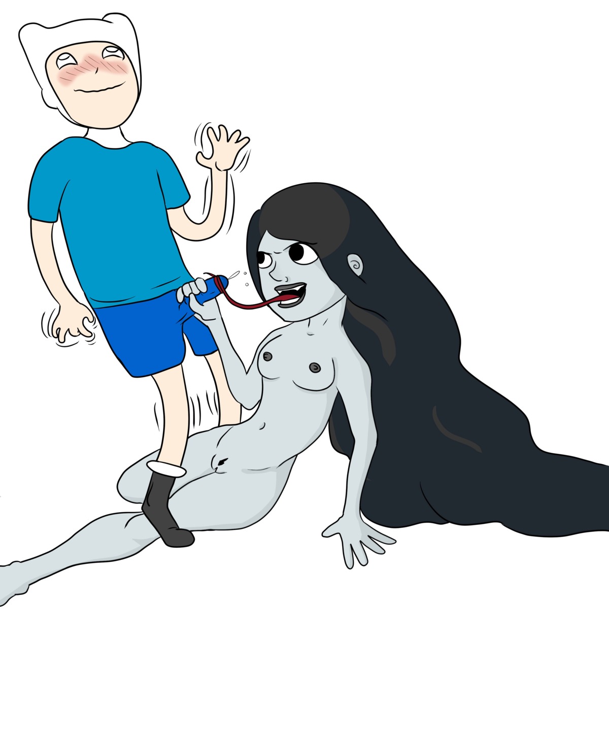 adventure_time female finn_the_human marceline rule34 tagme