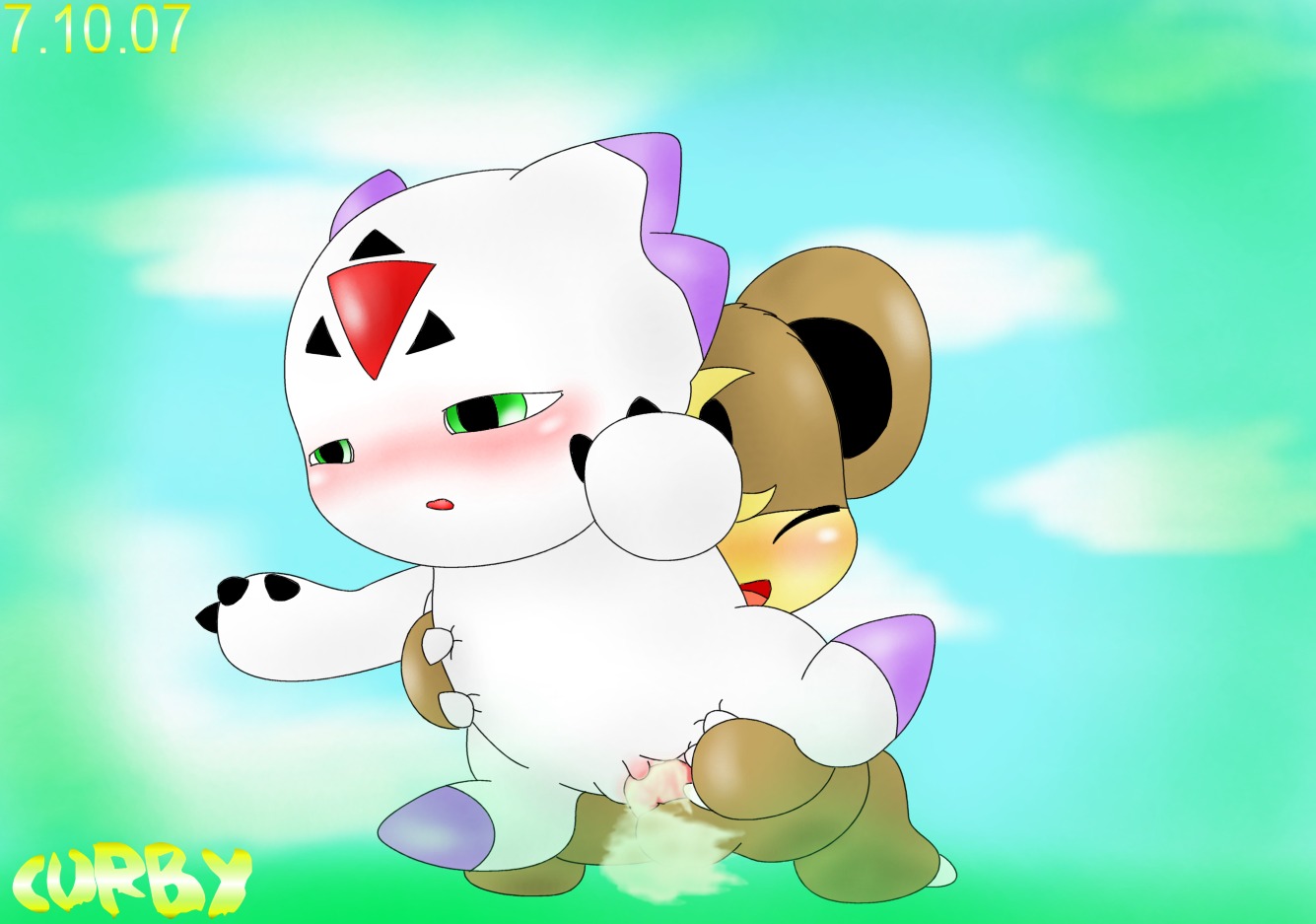 bear crossover culumon curby digimon digimon_(species) digimon_only digimon_tamers female feral monster_boy nintendo penetration pokemon pokemon_(species) rule34 sex tagme teddiursa