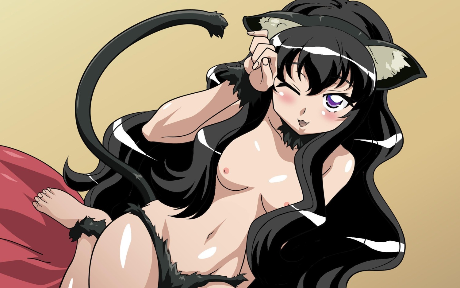 blush breasts female louise_francoise_le_blanc_de_la_valliere panties rule34 small_breasts tagme zero_no_tsukaima