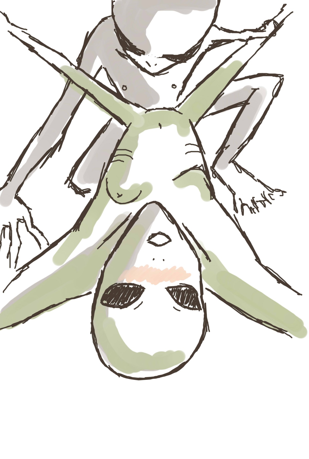 alien blush eyes female nude open_mouth rule34 sex sketch what