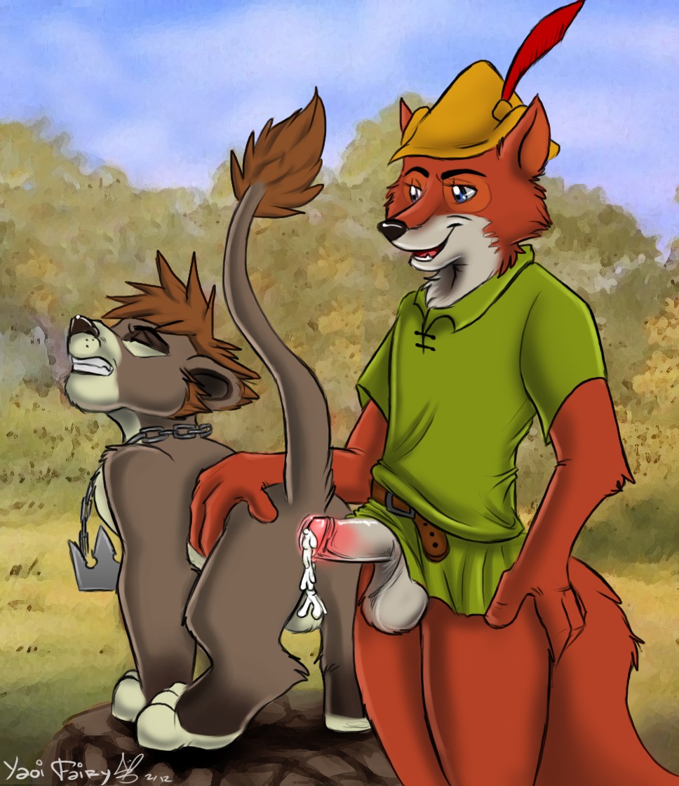 anal anal_penetration anthro anthro_on_feral anthro_penetrating anthro_penetrating_feral anus backsack balls bestiality bodily_fluids bottomless butt bycocket canid canine clenched_teeth clothed clothing cloud crossover cum cum_from_ass cum_in_ass cum_inside detailed_background disney duo e621 erection eyes_closed felid feral feral_penetrated fox genital_fluids genitals hat headgear headwear humanoid_genitalia humanoid_penis interspecies kingdom_hearts lion lion_sora male male/male male_on_feral male_penetrated male_penetrating male_penetrating_male mammal nude outside outside_sex pantherine penetration penile penile_penetration penis penis_in_ass raised_tail red_fox robin_hood robin_hood_(disney) sex shirt sky sora_(kingdom_hearts) square_enix straining tail tail_anus teeth topwear true_fox tunic yaoifairy