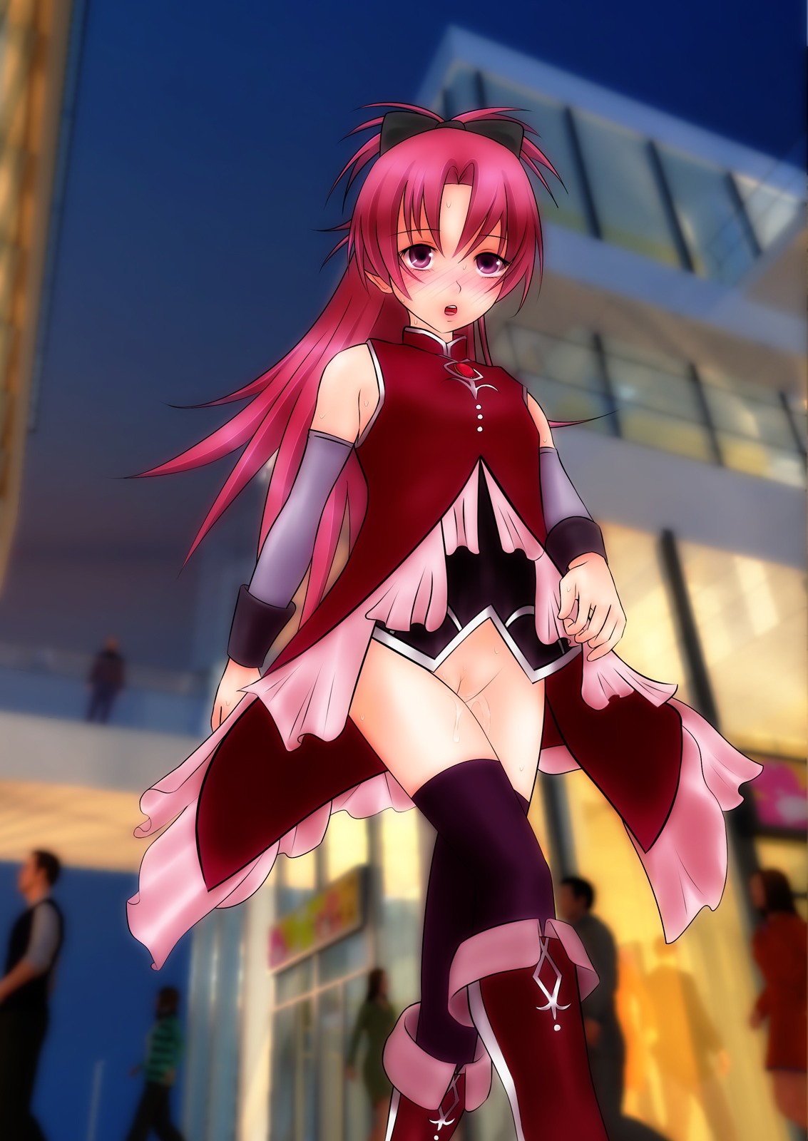 1girls female mahou_shoujo_madoka_magica rule34 sakura_kyouko solo_focus tagme