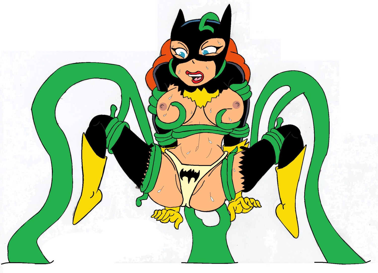 barbara_gordon batgirl batman:_the_animated_series batman_(series) dc dc_comics dcau female red_hair rule34 tentacle