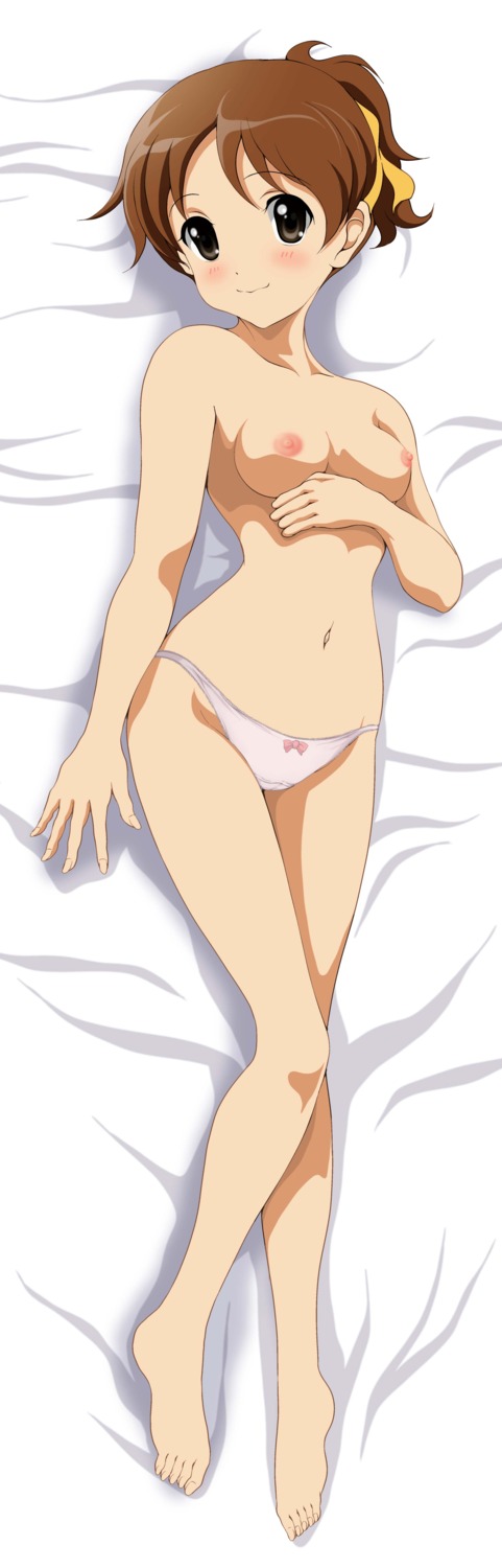 black_eyes breasts brown_hair female female_only human human_only k-on! looking_at_viewer navel nipples nude panties rule34 smile solo tagme ui_hirasawa_(k-on!)