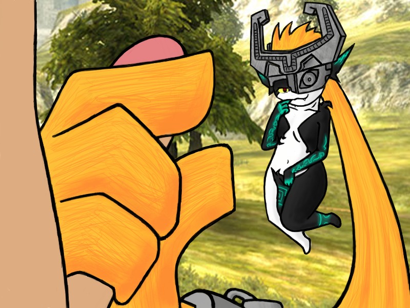 1boy 1girls female imp_midna male midna nintendo penis rule34 straight_hair the_legend_of_zelda twilight_princess