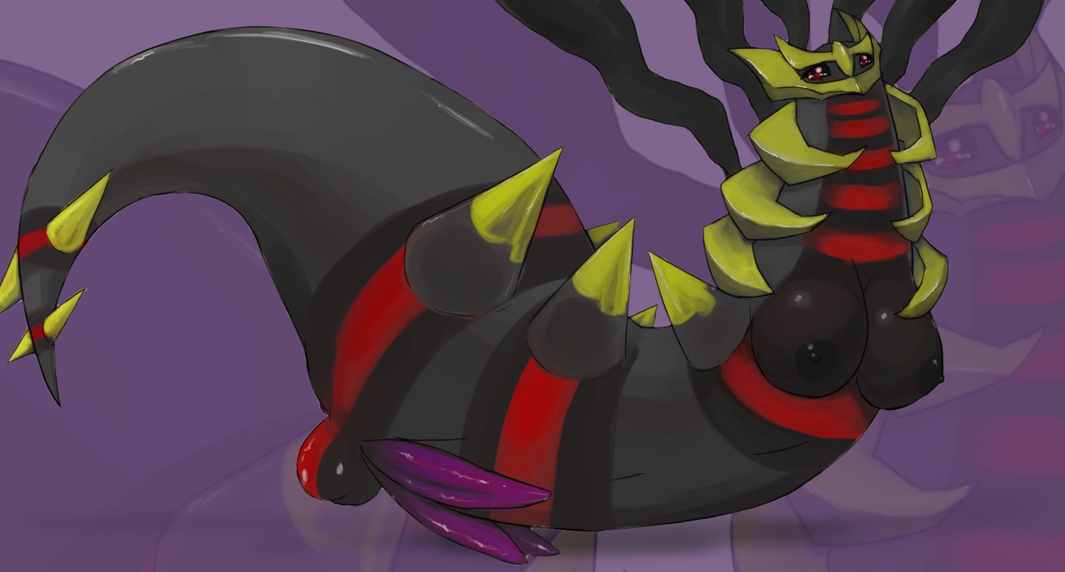 1futa balls breasts color futa_only futanari giratina intersex intersex_only nintendo nipples nude pdxyz penis pok&eacute;mon_(species) pokemon pokemon_(species) rule34 side_view solo spike tagme testicles