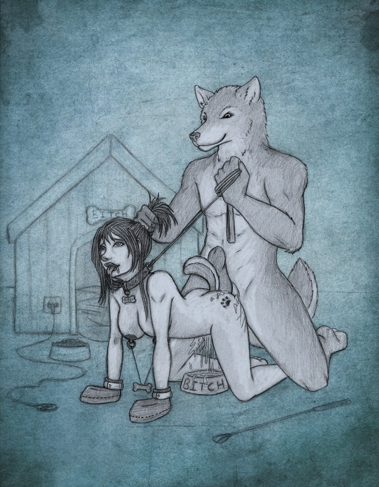 all_fours anthro anthro_penetrating anthro_penetrating_human bdsm biped bodily_fluids bowl breasts canid canine canis collar container cum demeterservant domestic_dog dominant dominant_anthro dominant_male duo e621 english_text erection female female_on_anthro female_penetrated genital_fluids genitals hair hair_grab human human_on_anthro human_penetrated human_pet interspecies leash male male/female male_on_human male_penetrating male_penetrating_female mammal nipple_piercing nipples nude penetration penis petplay piercing riding_crop roleplay sex story story_in_description submissive submissive_female submissive_human tattoo text touching_hair whip
