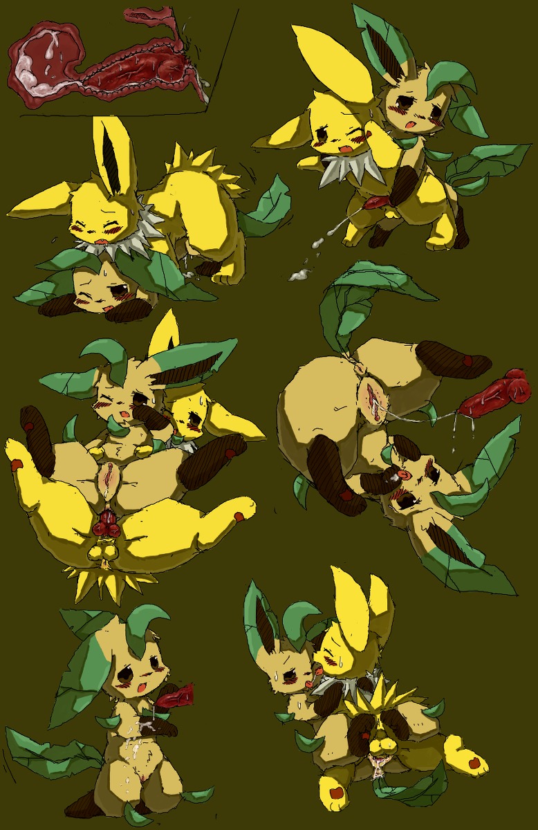 anal anal_canal anal_penetration anus blush bodily_fluids butt cum cum_in_uterus cum_in_vagina cum_inside duo e621 eeveelution erection eyes_closed female female_penetrated feral generation_1_pokemon generation_4_pokemon genital_fluids genitals hi_res internal jolteon knot knotting leafeon leg_wrap male male/female male_penetrating male_penetrating_female nintendo nude one_eye_closed pawpads paws penetration penile penile_penetration penis penis_in_vagina pokemon pokemon_(species) presenting presenting_hindquarters sex shaded tail uterus vaginal vaginal_canal vaginal_knotting vaginal_penetration vulva wahitouppe