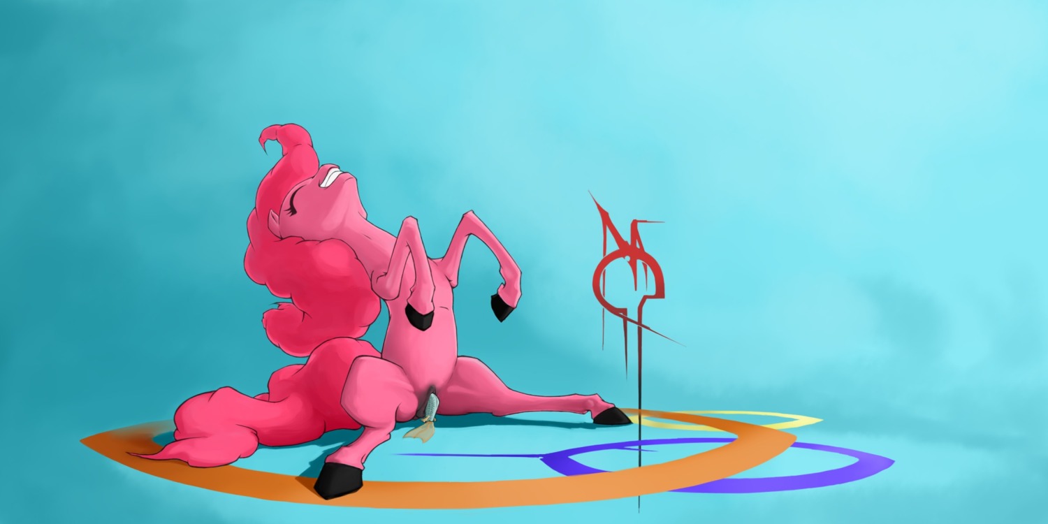 2014 2:1 aquatic e621 earth_pony equid equine eyes_closed female feral fish friendship_is_magic fur genitals hair hasbro hi_res hooves horse mammal mrmolestia my_little_pony pink_body pink_fur pink_hair pinkie_pie_(mlp) pony smile solo unbirthing vaginal vore vulva