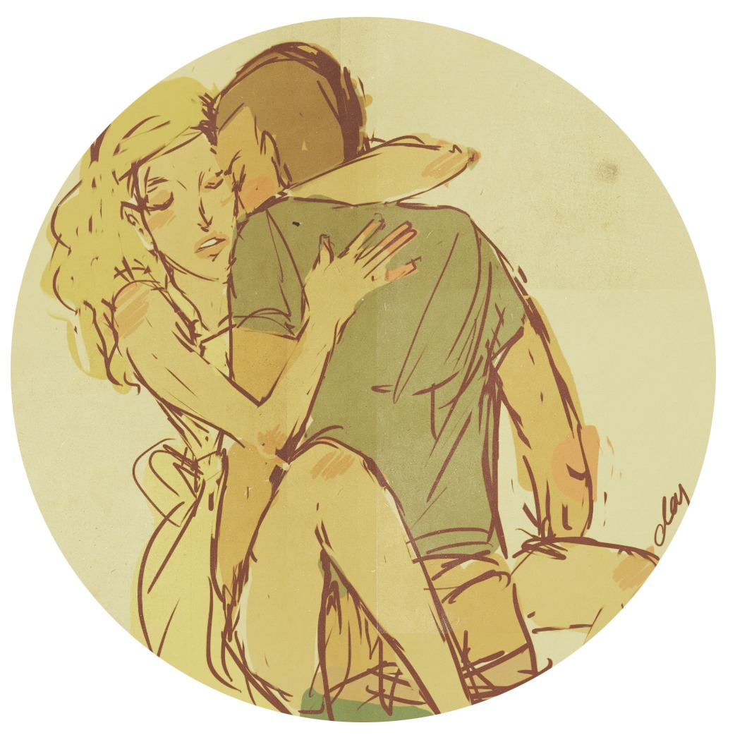 artist_request blonde_hair blush female glee_(tv_series) light_skin noah_puckerman quinn_fabray rule34 teenager
