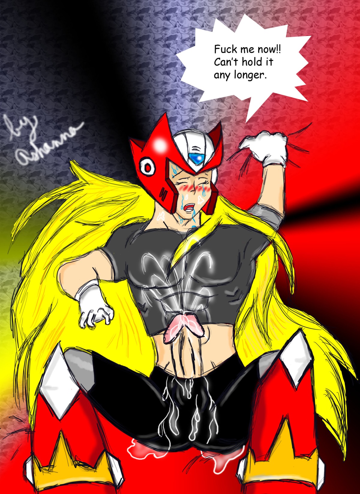 male mega_man mega_man_x penis rule34 tagme zero_(mega_man)