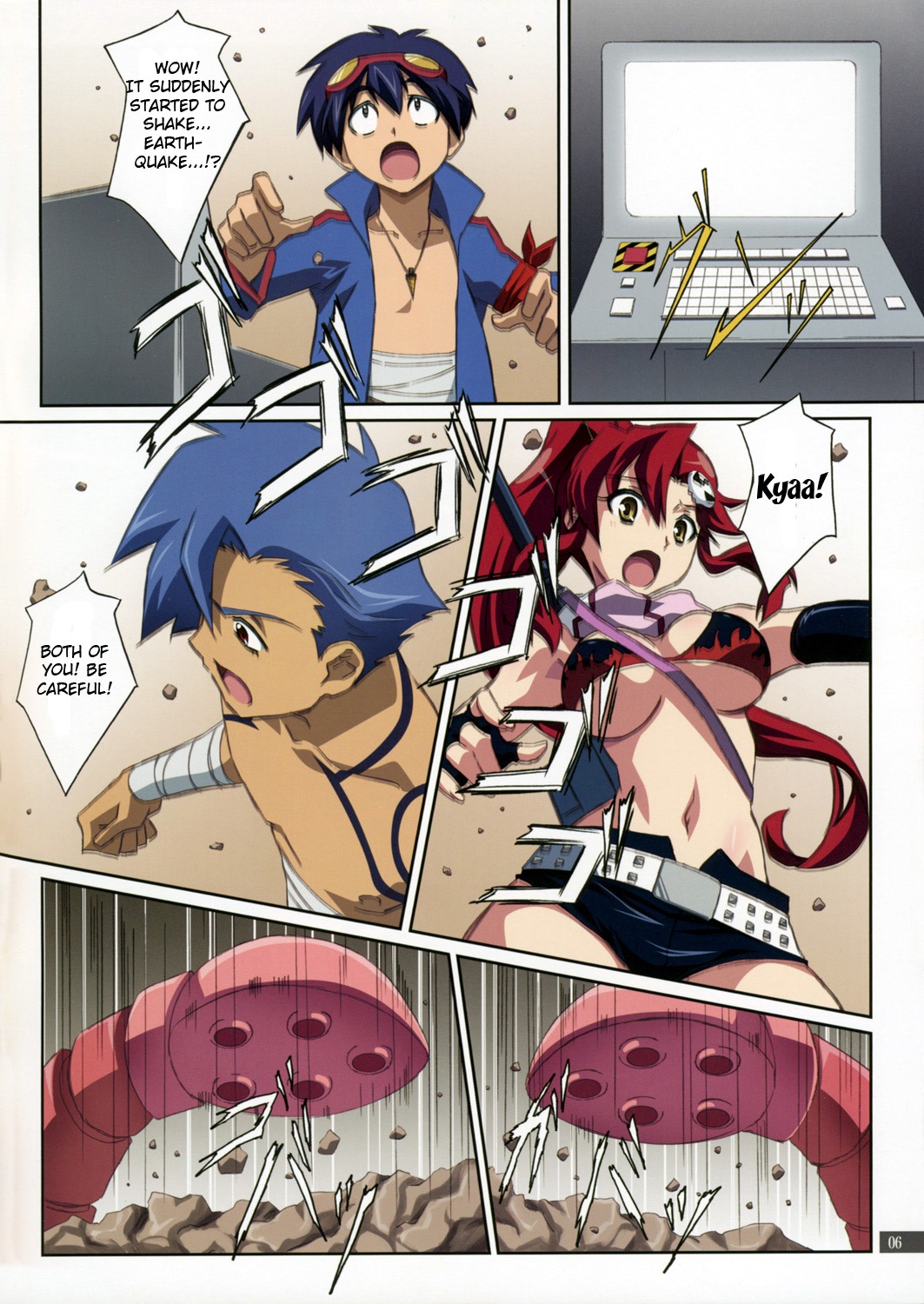comic female kamina rule34 simon_(tengen_toppa_gurren_lagann) tengen_toppa_gurren_lagann yoko_littner