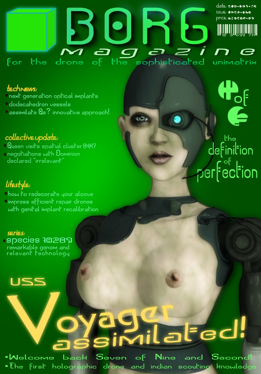 1girls 3d barcode borg_(species) breasts cyborg english_text fanart female female_only rule34 solo solo_female star_trek star_trek_the_next_generation text