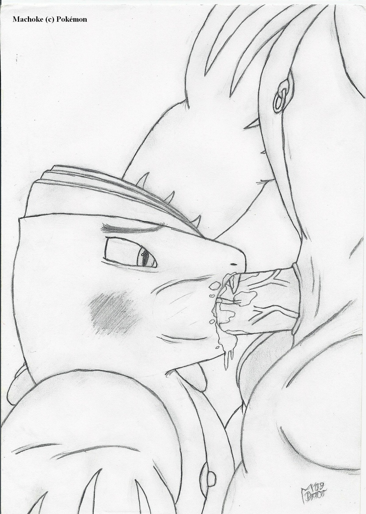 gay machoke male male_only master_draco monster nintendo pok&eacute;mon_(species) pokemon pokemon_(species) rule34 tagme
