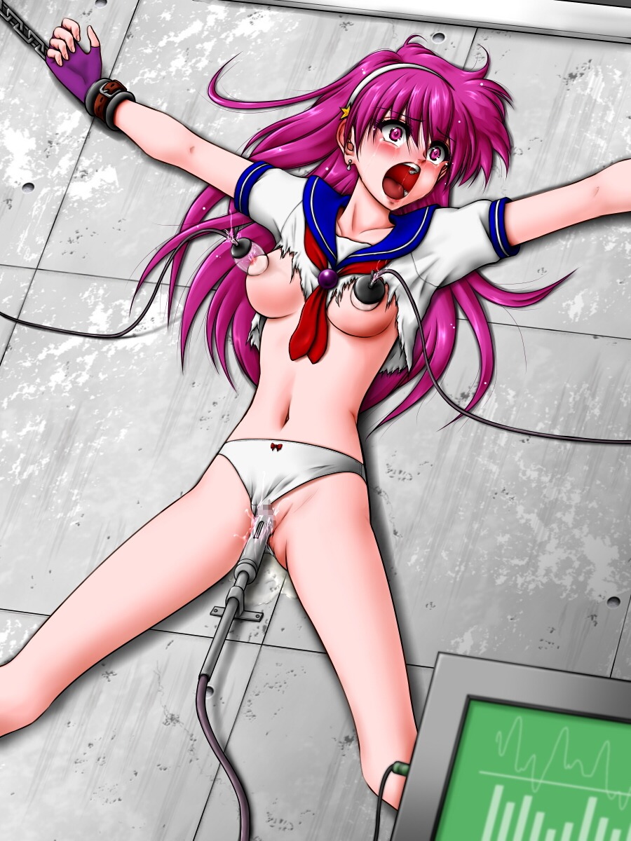 athena_asamiya bondage censored female king_of_fighters milking nipples pain pussy rule34 screaming snk tagme torture