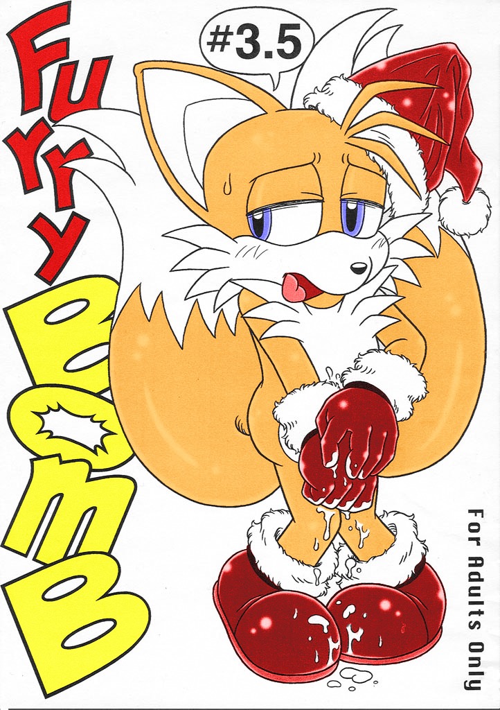 anthro canine christmas fox front_view fur gloves hat male male_only mammal nude rule34 solo sonic_(series) standing tagme tails tails_the_fox text