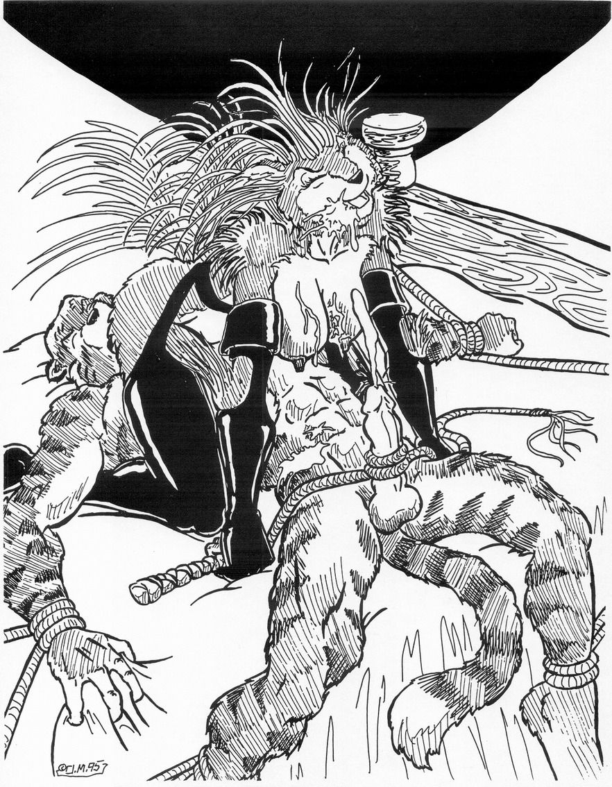 1995 69_position anthro armwear balls bdsm bed big_breasts bodily_fluids bondage bound breasts clothing cum cum_drip cum_on_belly cum_on_body cum_on_breasts cum_on_face cumshot dominant dominant_female dominatrix dripping duo e621 ejaculation elbow_gloves erection felid female fingerless_gloves furniture garter_belt garter_straps genital_fluids genitals gloves greyscale handwear humanoid_genitalia humanoid_penis humanoid_pointy_ears legwear male male/female mammal monochrome nipples nude oral orgasm oscar_marcus pantherine penis pointy_ears porcupine rodent rope sex submissive submissive_male tail thigh_highs tiger whip