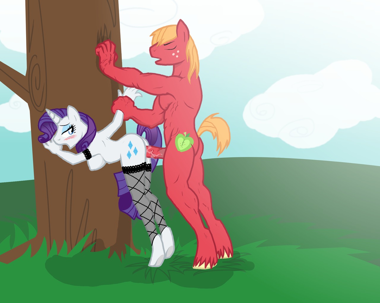 anthro anthrofied big_macintosh_(mlp) blush cutie_mark duo e621 earth_pony equid equine erection female female_penetrated friendship_is_magic genitals hasbro horn horse male male/female male_penetrating male_penetrating_female mammal my_little_pony mythological_creature mythological_equine mythology penetration penile penile_penetration penis penis_in_vagina pony rarity_(mlp) sex sotoco tail unicorn vaginal vaginal_penetration