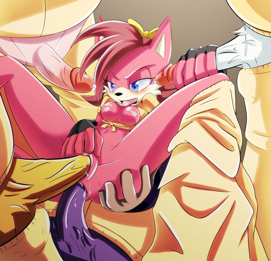 anal anal_penetration anthro anthro_on_anthro anthro_penetrated anthro_penetrating anthro_penetrating_anthro archie_comics blue_eyes blush breasts canid canine e621 erection female female_penetrated fiona_fox fox gangbang genitals group group_sex handjob humanoid_genitalia humanoid_penis male male/female male_penetrating male_penetrating_female mammal nipples penetration penile penis ribbons sega sex solo_focus sonic_the_hedgehog_(archie) sonic_the_hedgehog_(comics) sonic_the_hedgehog_(series) steel_tigerwolf tongue tongue_out vaginal vaginal_penetration vulva