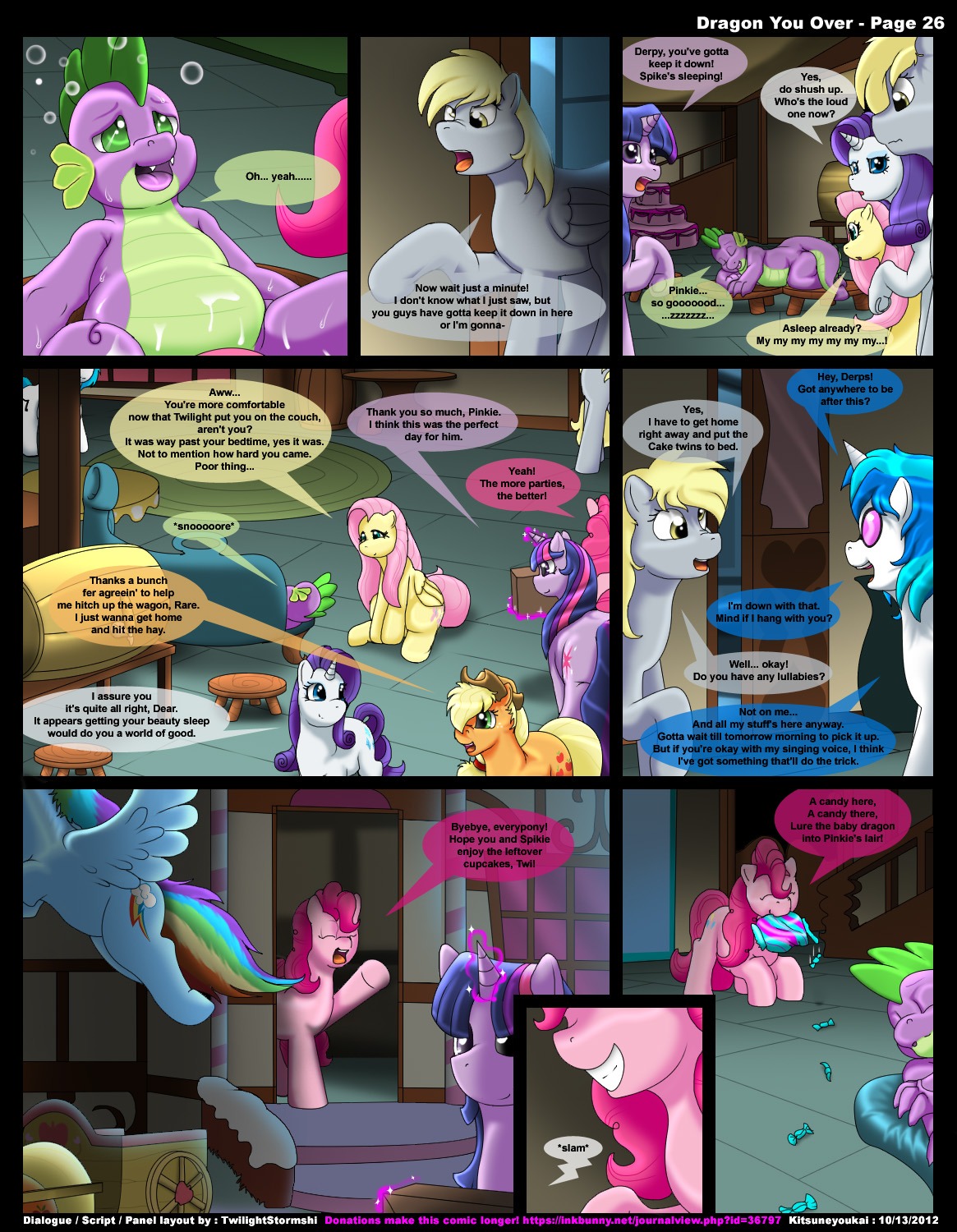 2012 after_sex anthro applejack_(mlp) blonde_hair blue_body blue_eyes blue_feathers blue_fur blue_hair bodily_fluids cake candle candy clothing comic cowboy_hat cum cutie_mark derpy_hooves_(mlp) dessert dialogue dragon e621 earth_pony english_text equid equine eyes_closed feathered_wings feathers female feral fluttershy_(mlp) food friendship_is_magic fur furniture genital_fluids genitals green_eyes group hair hasbro hat headgear headwear hi_res horn horse kitsune_youkai male mammal multicolored_hair my_little_pony mythological_creature mythological_equine mythological_scalie mythology nude orange_body orange_fur pegasus penis pink_body pink_fur pink_hair pinkie_pie_(mlp) pony purple_body purple_eyes purple_fur purple_hair purple_scales rainbow_dash_(mlp) rainbow_hair rarity_(mlp) scales scalie sleeping sofa spike_(mlp) sweat table tail text twilight_sparkle_(mlp) two_tone_hair unicorn url vinyl_scratch_(mlp) vulva white_body white_fur wings wood yellow_body yellow_feathers yellow_fur young young_anthro