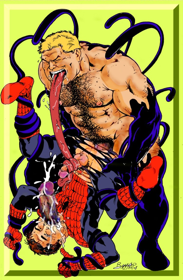 2008 2boys all_the_way_through anal bruno_b cum cumshot death_by_penis eddie_brock ejaculation_while_penetrated erect_while_penetrated gay human light-skinned_male light_skin male male_only male_penetrated marvel marvel_comics monster_boy penis peter_parker restrained rule34 spider-man spider-man_(series) straight_hair symbiote tentacle tentacle_on_male tonguejob torn_clothes venom_(marvel) villain_on_hero yaoi