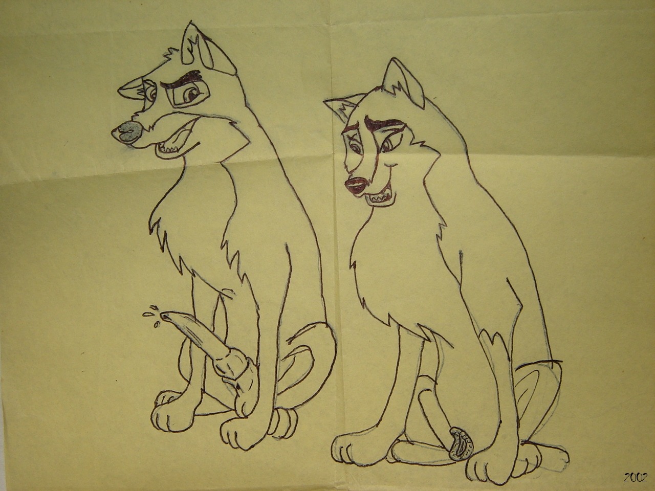 2002 aleu_(balto) balto balto_(film) canine female feral incest male rule34