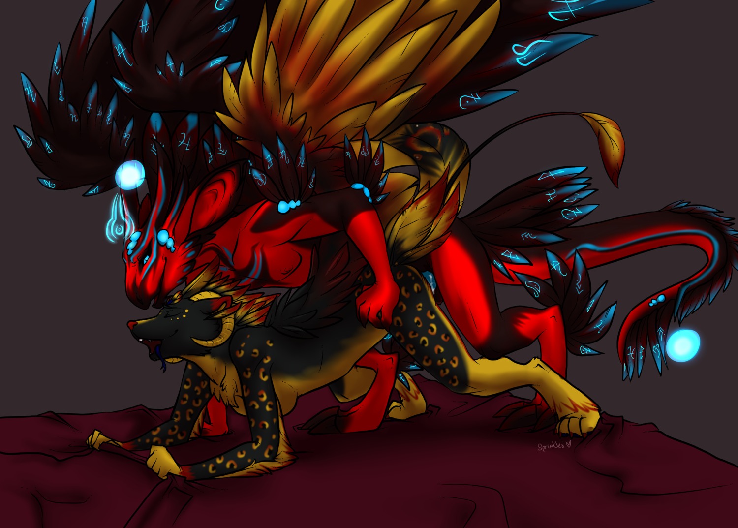 anthro anthro_on_anthro avian canine comico cum dragon feline female fox fun happy hybrid leopard male murr mythology penis phoenix pussy rule34 scalie sex shizi shizimiru snow wolf