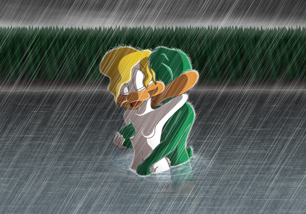 anthro female plucky_duck rule34 shirley_the_loon soft_feathers tagme tiny_toon_adventures