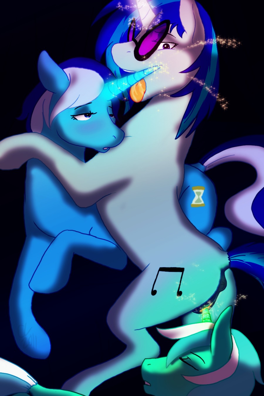 2012 2:3 ambiguous_gender anatomically_correct anatomically_correct_genitalia anatomically_correct_vulva animal_genitalia animal_vulva anus blush butt cartoonlion cutie_mark e621 equid equine equine_genitalia equine_vulva eyes_closed female female/female feral friendship_is_magic genitals group group_sex hair hasbro hi_res horn horn_fetish horn_play horn_sex horngasm hornjob licking lyra_heartstrings_(mlp) magic magic_user mammal minuette_(mlp) my_little_pony mythological_creature mythological_equine mythology nude open_mouth oral penetration quadruped sex shaded tail threesome tongue tongue_out trio unicorn vaginal vaginal_penetration vinyl_scratch_(mlp) vulva