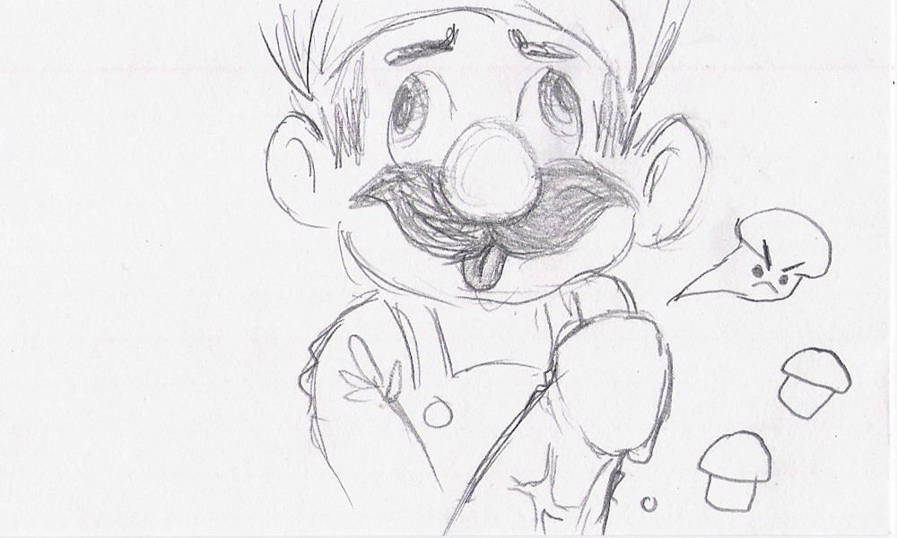 drawn male mario mario_(series) mushroom nintendo penis rule34 senoryiffnsniff super_mario_bros. tagme yaoi