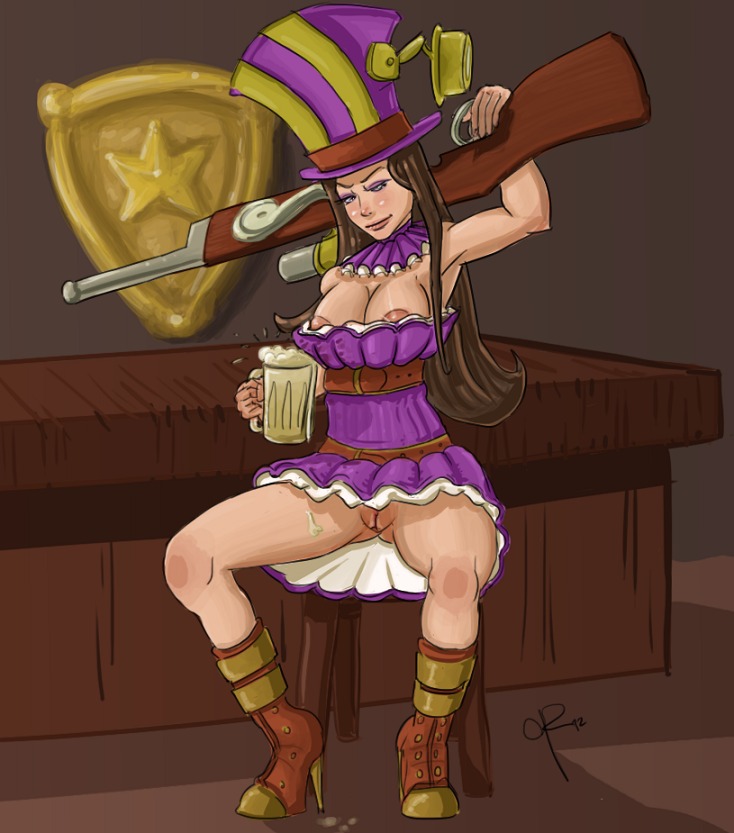 caitlyn_kiramman colrumfoord female high_heel_boots high_heels league_of_legends rule34 tagme