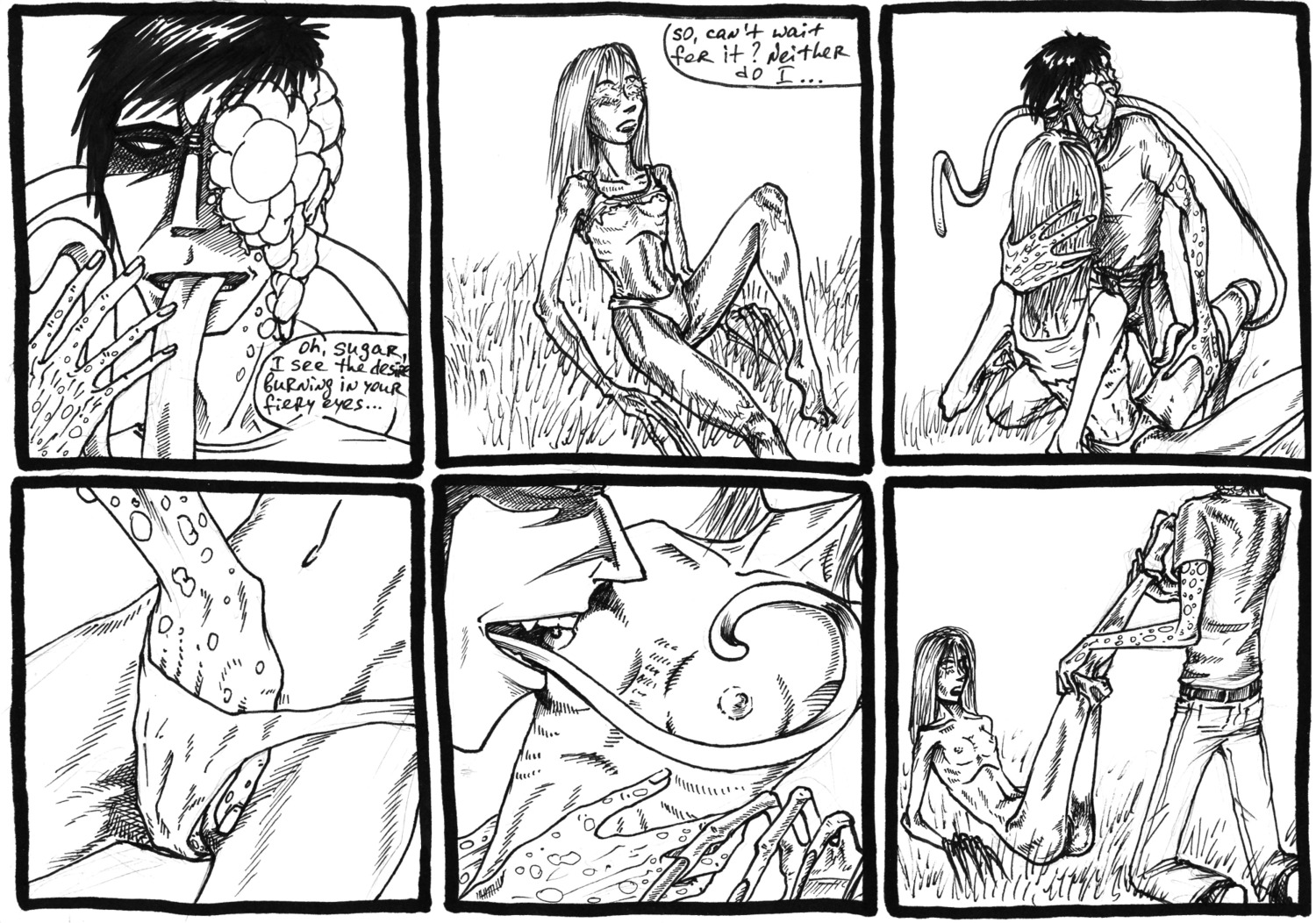 1boy 1girls 2d artist_request breasts comic dialogue english_text female hand_in_panties left_4_dead left_4_dead_(series) male nipples panties pussy ribs rule34 skinny small_breasts smoker_(left_4_dead) speech_bubble straight tagme text undressing undressing_partner visible_ribs witch_(left_4_dead) zombie zombie_boy zombie_girl