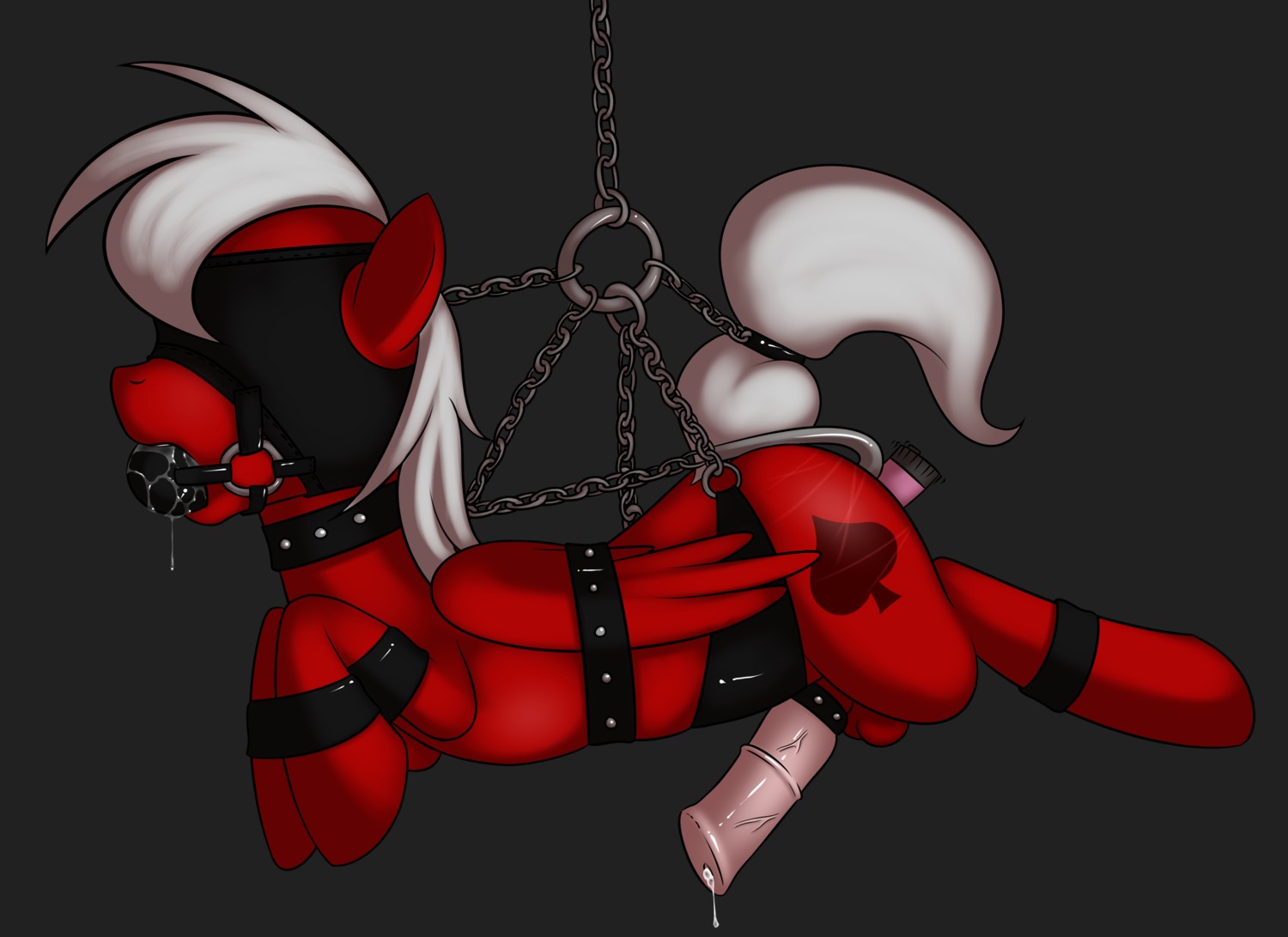 11:8 2012 absurd_res accessory ambiguous_penetration animal_genitalia animal_penis ball_gag balls bdsm black_background blindfold bodily_fluids bondage bound chain cock_ring cum cutie_mark digital_media_(artwork) dildo e621 equid equine equine_genitalia equine_penis erection feathered_wings feathers feral gag gagged genital_fluids genitals hair hasbro hi_res jewelry kloudmutt long_hair male mammal my_little_pony mythological_creature mythological_equine mythology nude pegasus penetration penis penis_accessory penis_jewelry precum red_body saliva sex_toy simple_background solo submissive submissive_male tail tail_bondage tail_tied vibrator white_hair wings