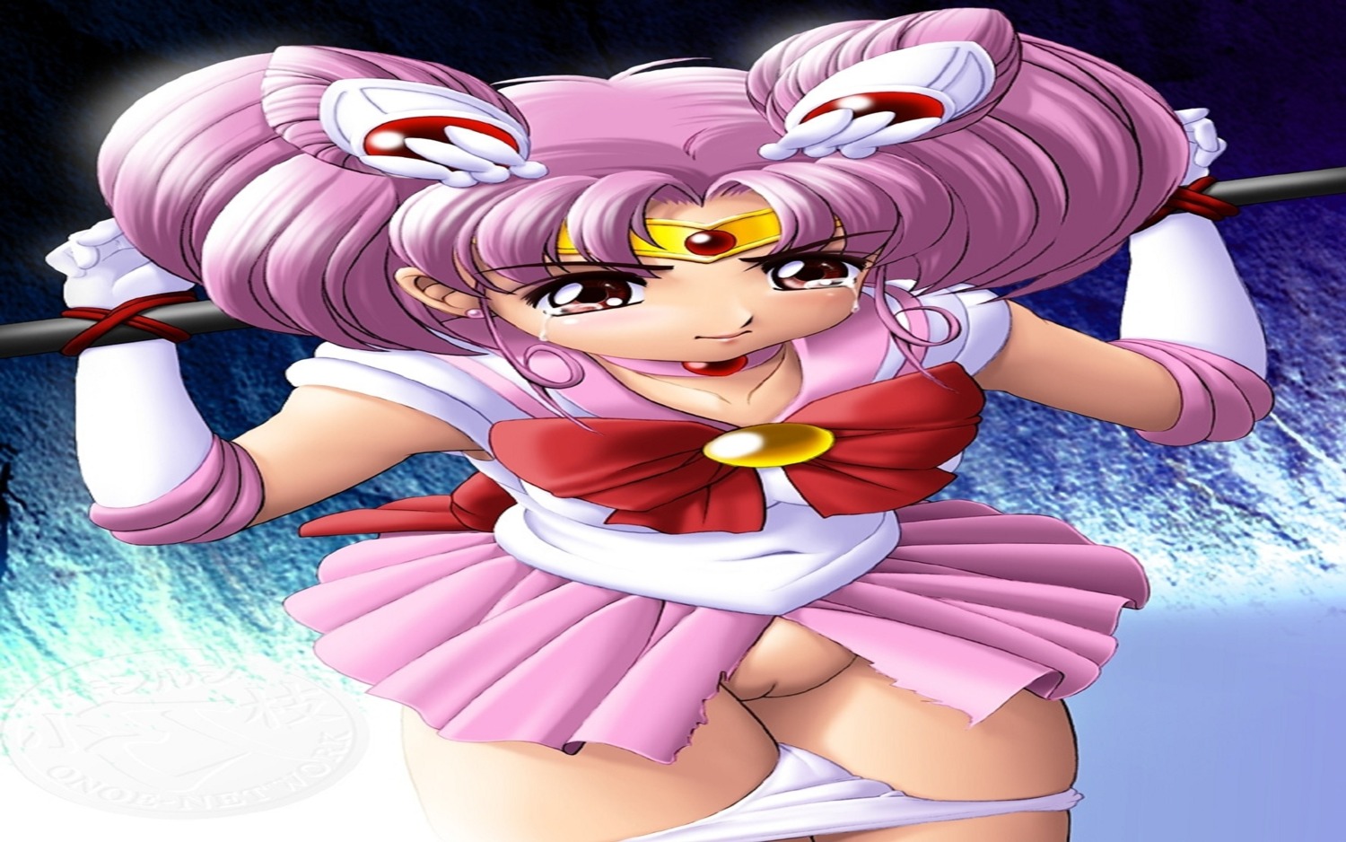 bad_aspect_ratio bishoujo_senshi_sailor_moon bondage chibi_usa clothing female high_res onoe panties rule34 sailor_chibi_moon skirt torn_clothes