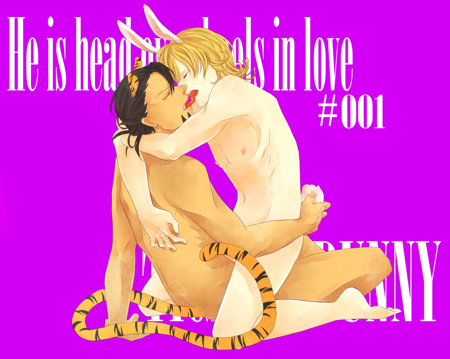 2boys animal_ears barnaby_brooks_jr. gay kotetsu_t._kaburagi male male_only rule34 tagme tail tiger_and_bunny wild_tiger yaoi