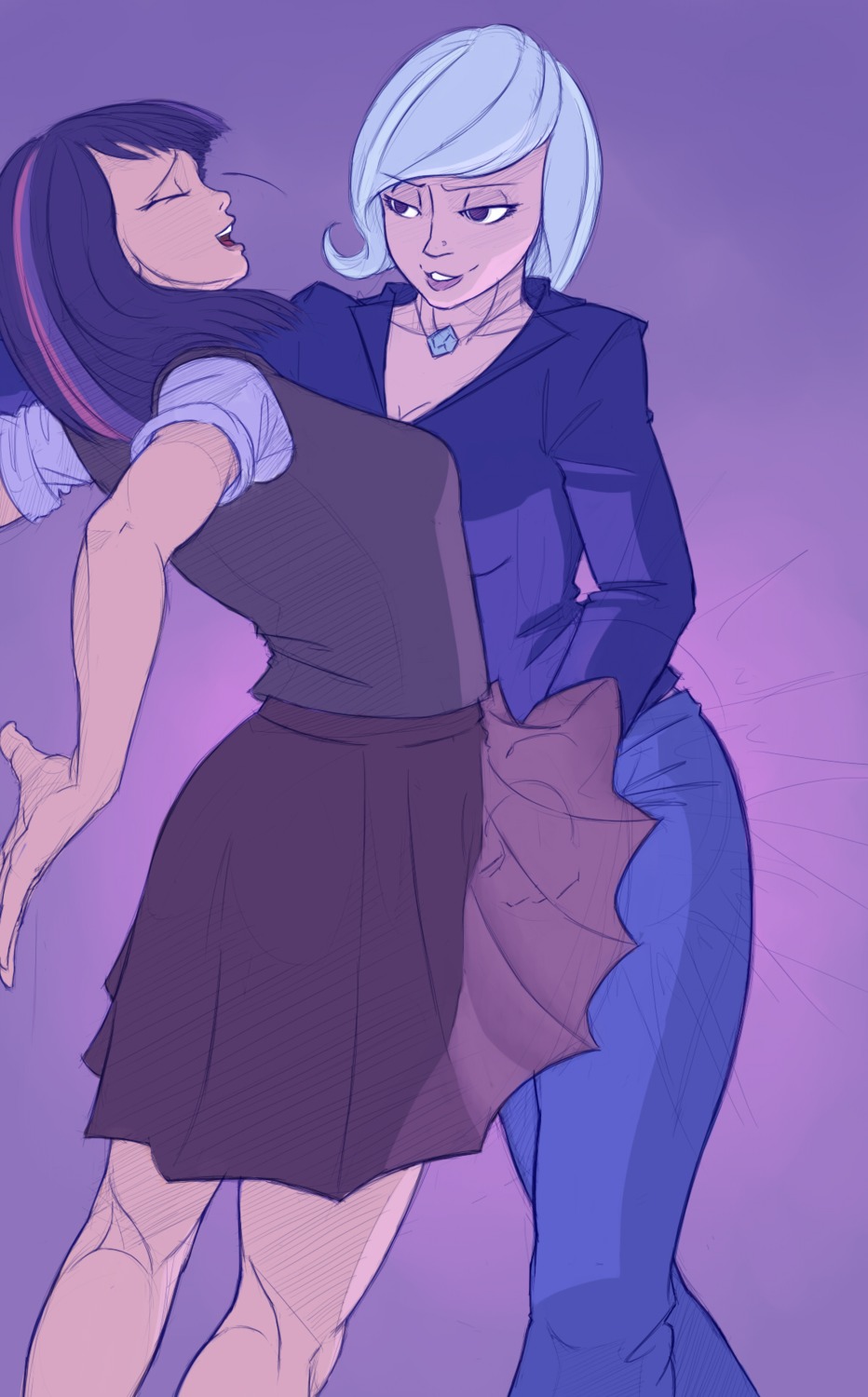 female fingering friendship_is_magic humanized jakneurotic lesbian my_little_pony rule34 smooth_skin trixie trixie_(mlp) trixie_lulamoon twilight_sparkle_(mlp) yuri