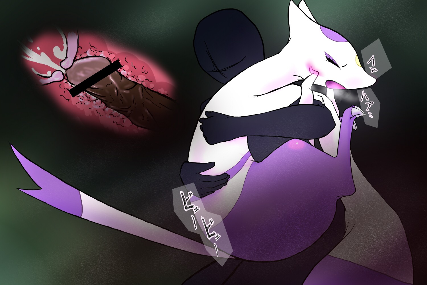 1boy 1girls cum cum_inside feline female male mienshao pokemon pokephilia pussy rule34 vaginal_penetration