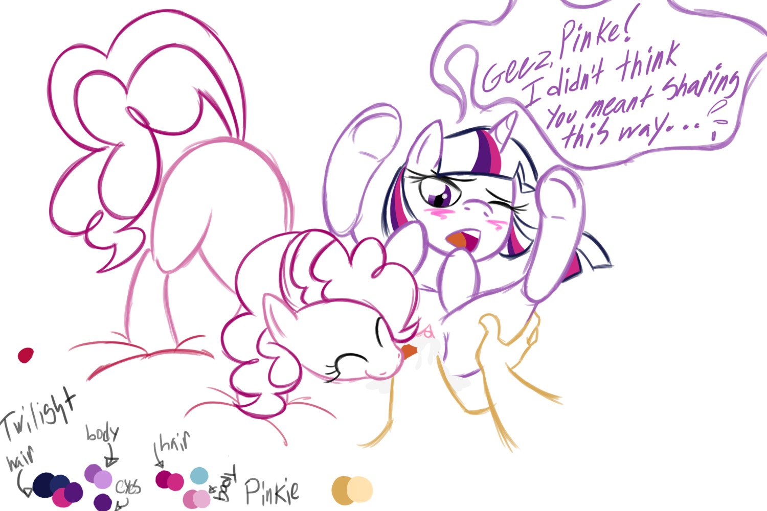 earth_pony equine female feral friendship_is_magic horse my_little_pony mythological_creature mythological_equine mythology pinkie_pie_(mlp) pony rule34 smooth_skin tagme twilight_sparkle_(mlp) unicorn