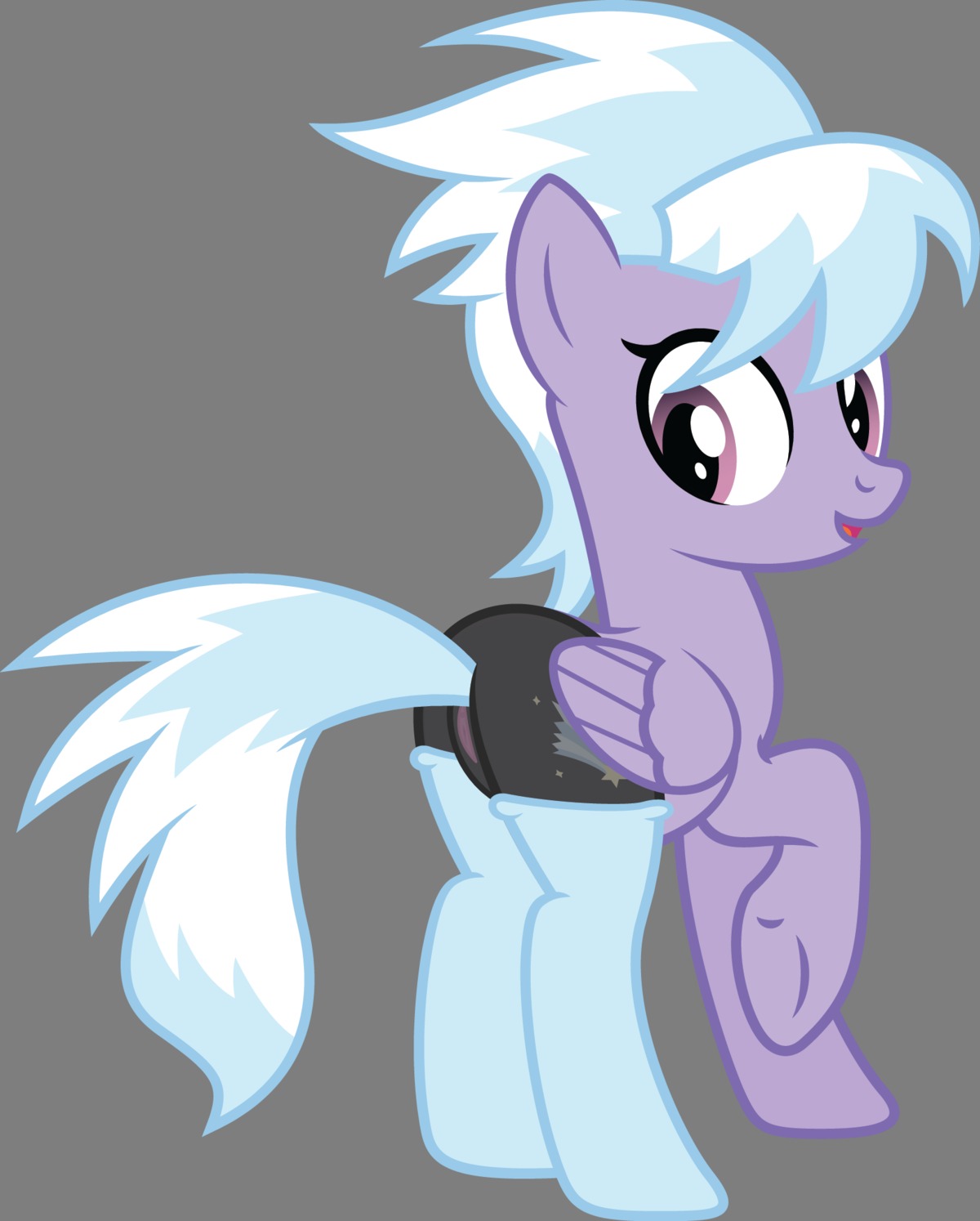 alpha_channel blue_body blue_feathers butt clothing cloud_chaser_(mlp) cutie_mark e621 equid equine feathered_wings feathers female feral footwear friendship_is_magic genitals hair hasbro hi_res legwear looking_back mammal multicolored_hair my_little_pony mythological_creature mythological_equine mythology pegasus purple_body purple_eyes purple_feathers quadruped quanno3 smile socks solo tail two_tone_hair vulva wings