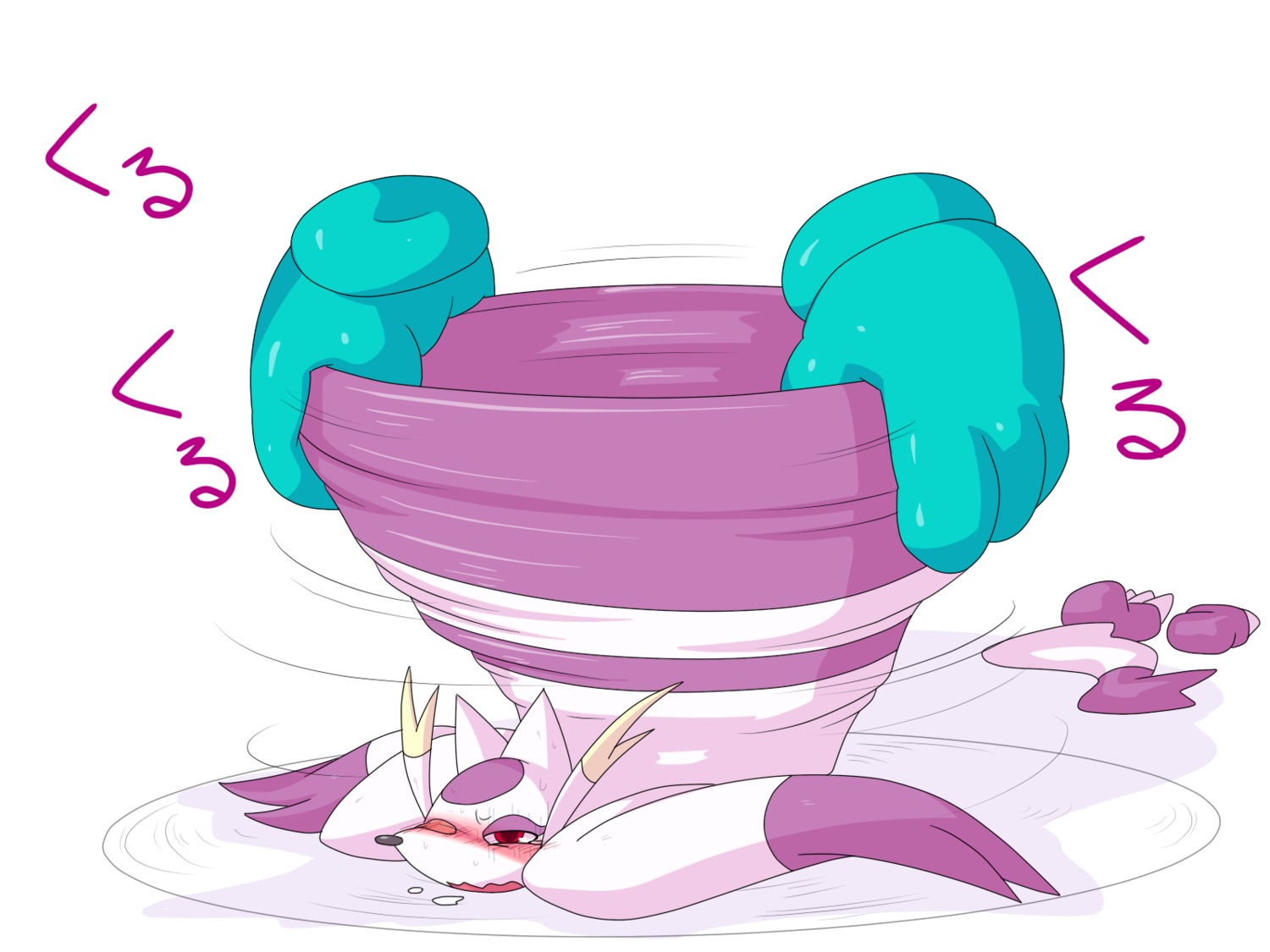 4:3 ambiguous_gender anal anal_penetration blush bodily_fluids clothing dismemberment dlrowdog drooling duo e621 generation_5_pokemon gloves gloves_(marking) handwear hi_res japanese_text macro malleable_body markings micro mienshao nintendo objectification one_eye_closed pain penetration pokemon pokemon_(species) red_eyes saliva simple_background size_difference solo_focus stretched_anus text translation_request white_background