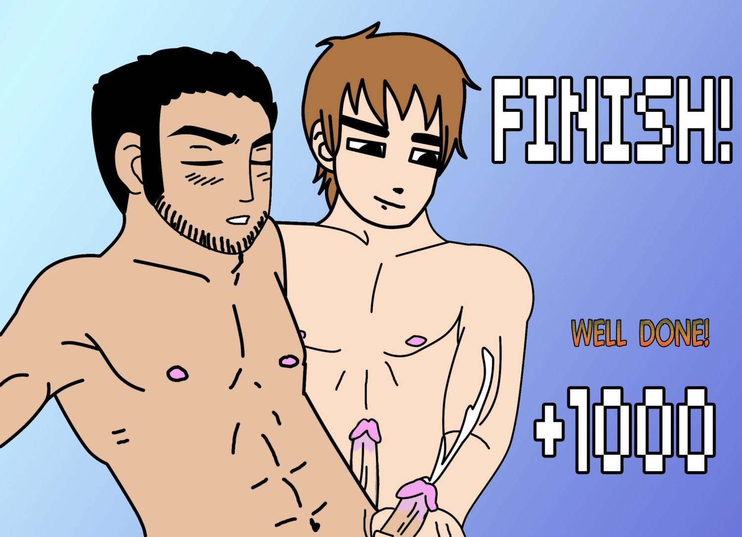 2boys cum ejaculation handjob lucas_lee male male_only rule34 scott_pilgrim tagme todd_ingram yaoi