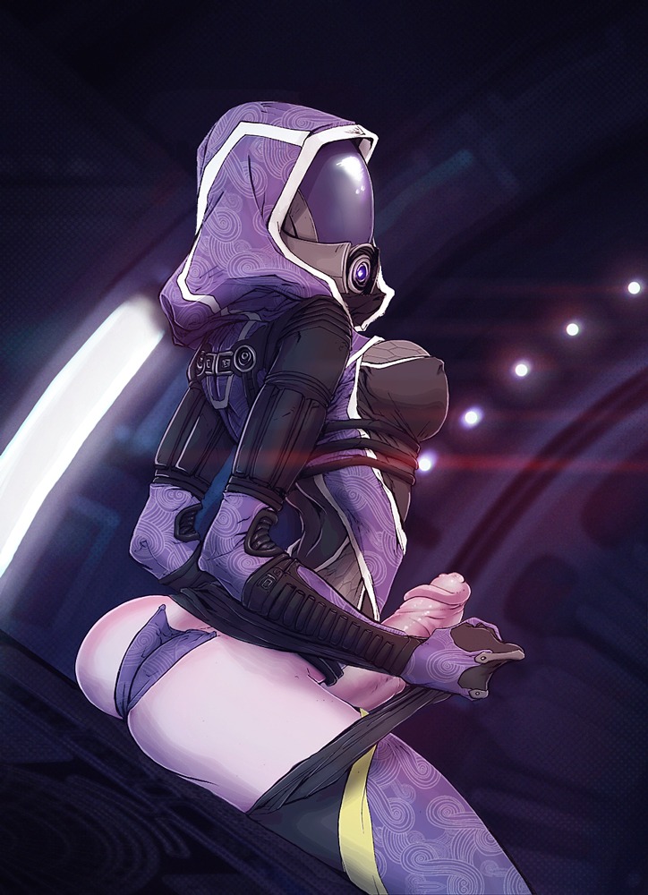alien alien_humanoid big_penis bioware butt clothing e621 electronic_arts erection genitals gynomorph humanoid humanoid_genitalia humanoid_penis intersex mass_effect nipple_outline penis quarian solo tali'zorah undressing unknown_artist