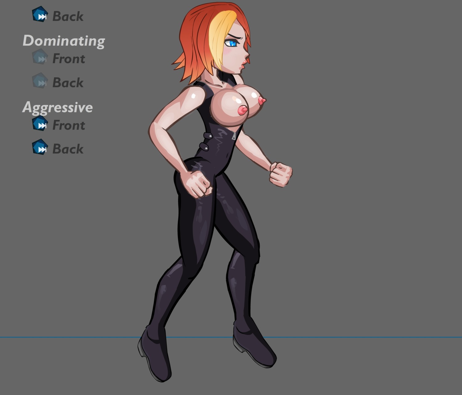 breasts clothes color female female_only human joanna_dark nipples perfect_dark rule34 side_view solo standing tagme