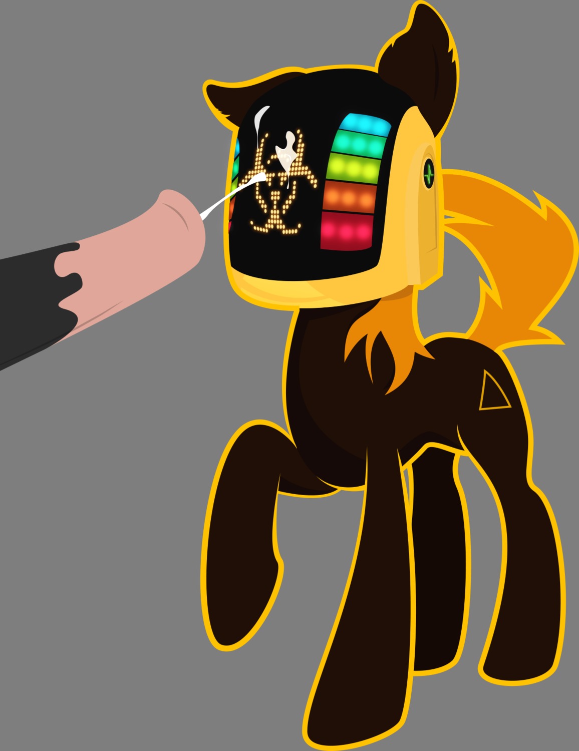 2013 alpha_channel ambiguous_gender animal_genitalia animal_penis armor bodily_fluids crossover cum cum_on_face cumshot cutie_mark daft_punk disc_jockey disembodied_penis duo e621 ejaculation equid equine equine_genitalia equine_penis erection feral genital_fluids genitals hair hasbro headgear helmet hi_res horse lune_cat male male/ambiguous mammal my_little_pony orgasm penis pony quadruped simple_background solo_focus tail transparent_background