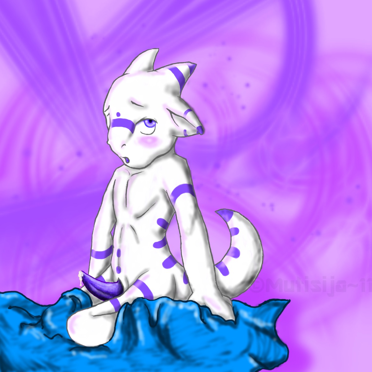 1boy cute dragon girly hi_res male male_only mutisija penis precum puolukka rule34 solo