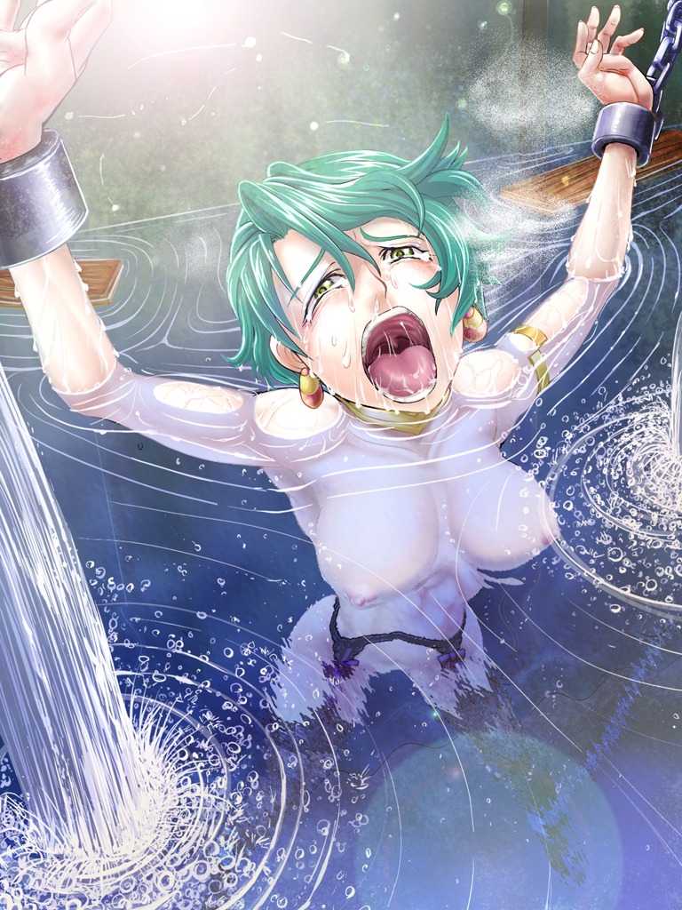 aya_kobayashi bad_end bondage crying female rule34 super_robot_wars tagme tears water