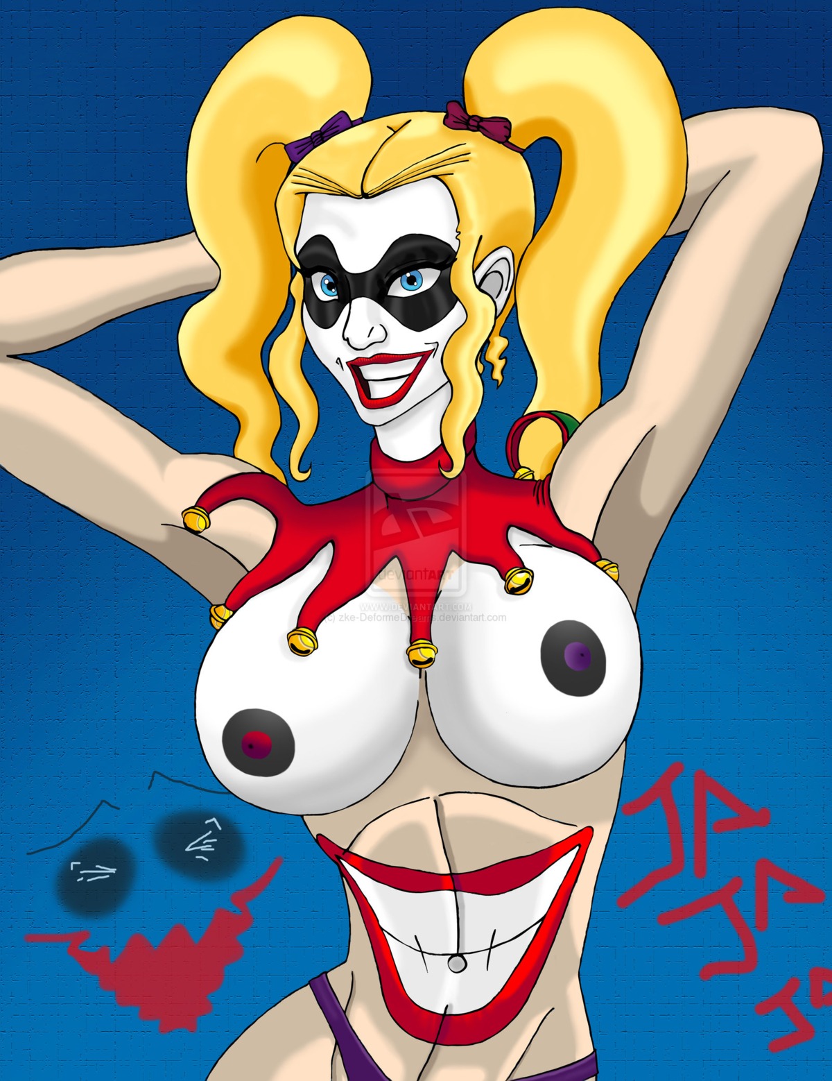 batman_(series) dc dc_comics female female_only harley_quinn human rule34 solo tagme